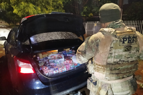 Durante madrugada chuvosa, PRF apreende mais 257 kg de maconha em Cascavel