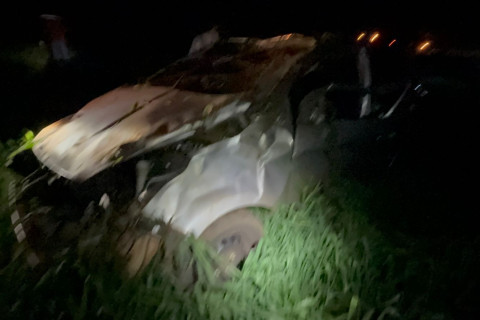 Morador de Abatiá se envolve em capotamento na PR-436 entre Bandeirantes e Abatiá(PR)