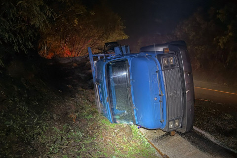 Morador de Abatiá, Paraná, se envolve em acidente na PR-855, em Bandeirantes