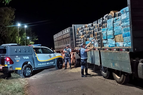 POLICIAMENTO RODOVIÁRIO PRENDE TRAFICANTE TRANSPORTANDO QUASE DUAS TONELADAS DE MACONHA EM OURINHOS/SP
